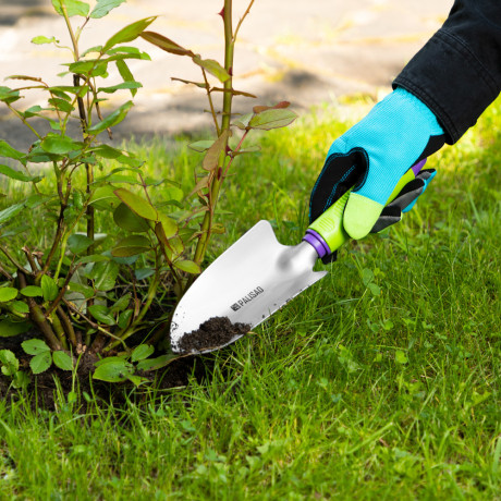 Совок посадочный широкий, обрез. рукоятка, может использ. с удлин. ручкой 63016, 63017 Palisad