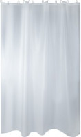 Штора для ванной 180x180см, PEVA Квадрат, прозрачный, белый, 555/Еврогарант