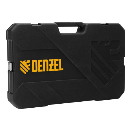 Набор инструментов, 1/2", 3/8", 1/4", CrV, S2, пластиковый кейс, 232 предмета Denzel