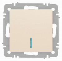 ЭРА Intro Accent мех. выкл. СУ 1 кл. (инд.) 10А 250В, слоновая кость 6-102-02
