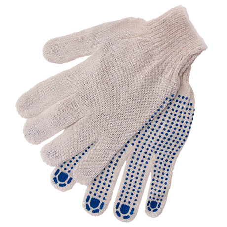 Перчатки х/б, ПВХ покрытие, "Точка", 7 класс