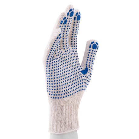 Перчатки х/б, ПВХ покрытие, "Точка", 7 класс