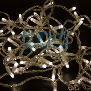 Гирлянда-нить ул. 100LED т.-бел. 10м мерц. проз.ПВХ без б/п(код677683/677682)соед 305-286 Neon Night