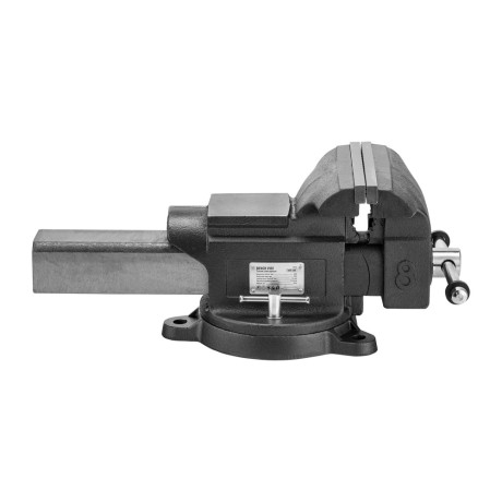 Тиски слесарные BVH-200, 200 мм, поворотные, стальная направляющая, с наковальней //Denzel