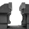 Тиски слесарные BVH-200, 200 мм, поворотные, стальная направляющая, с наковальней //Denzel
