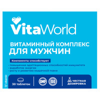 БАД Витаминный комплекс мужской A-Zn Витамир Vitaworld, 30табл