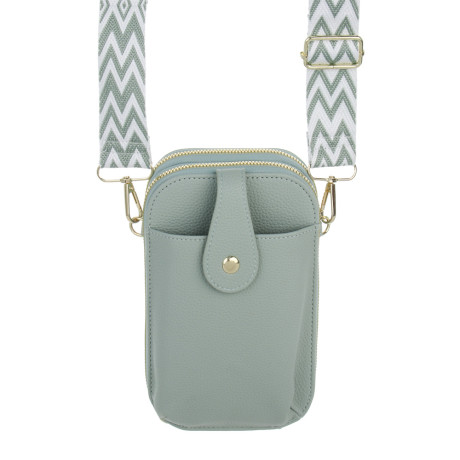 Сумка кроссбоди на декоративном ремне тм ЮL Zigzag, ПУ, металл, 19,5х12 см, 3 цвета