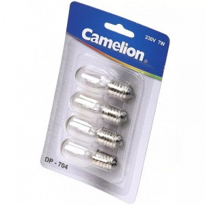 Camelion DP-704 BL4 лампа для ночников прозрачная E14 7W 220V (цена за шт!)