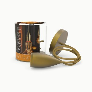 Gauss св-к подвесной E27  Decor PL032 бронзовый 1м 110x110x100