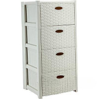 Комод 4-х секционный СТИЛЬ РОТАНГ Бел М2736