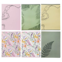 Тетрадь общая "Botanica", формат А4, 48л. в клетку, на скобе, скругленные углы, в ассортим.