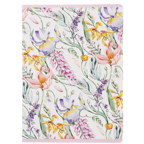 Тетрадь общая "Botanica", формат А4, 48л. в клетку, на скобе, скругленные углы, в ассортим.