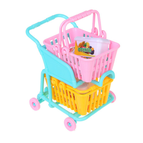 ИГРОЛЕНД Набор игровой "Играем в магазин" касса с продуктами, PP, ABS, 22х7,5х31,5 см