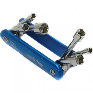 Smartbuy мультитул велосипед. 6 шт, ключи накидн.:5,6,8,9,10,12 CR-V,алюм. корпус (SBT-MTS-6)