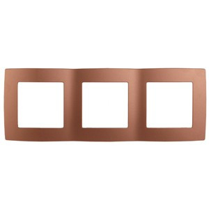 ЭРА 12 рамка СУ 3 мест., медь, 12-5003-14 5532
