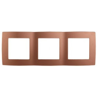 ЭРА 12 рамка СУ 3 мест., медь, 12-5003-14 5532