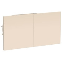 Systeme Electric AtlasDesign роз. СУ 2 мест. беж. (пл.осн. земля штор., сдвижная крыш) ATN000228(6!)