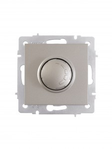 Lezard VESNA мех. диммер СУ 1 кл. 16А (35вт) титан для LED ламп (корп. ABS)  742-3788-163