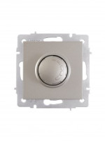 Lezard VESNA мех. диммер СУ 1 кл. 16А (35вт) титан для LED ламп (корп. ABS)  742-3788-163