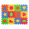 Коврик-пазл "Цифры/Буквы/Фигуры" 36 элементов, ЭВА, 20х15х2,5см, 3 дизайна