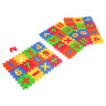 Коврик-пазл "Цифры/Буквы/Фигуры" 36 элементов, ЭВА, 20х15х2,5см, 3 дизайна