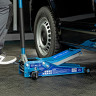 Домкрат гидравлический подкатной 3 т, быстрый подъем, Low profile quick lift, 75-505 мм, профессиональный STELS