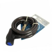 Замок велосипедный тросовый Апекс PD-84-150 (150 см) d12мм автомат 3проф. кл., защит. шторка (30,10)