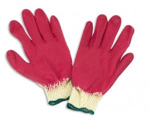 Перчатки защитные х/б с латекс., полуоблив, 13 класс, 47566