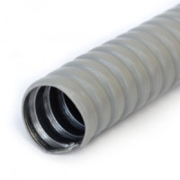 Металлорукав в ПВХ изоляции серый Р3-ЦП-НГ-18 (50м/уп) Промрукав PR04.0471
