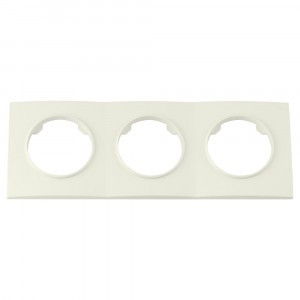 Bylectrica РЕТРО ПРОВАНС квадрат Рамка 3 мест. (ЮЛИГ.735212.500 беж.)