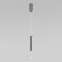 Eurosvet св-к св/д подвесной 5W 355lm 4000K 360x60 мет. прозр./серый Swan 50254/1 LED a063279