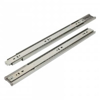 Направляющие шариковые 45-450 хром с доводчиком /18&quot;/ (комплект 2шт, цена за комплект)(20) StahlBuro