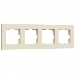 Werkel рамка СУ 4 мест. Slab (айвори матовый, поликарб.) W0042962 a062809