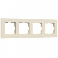 Werkel рамка СУ 4 мест. Slab (айвори матовый, поликарб.) W0042962 a062809