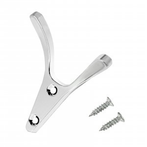 Крючок-вешалка мебельн 2-рожк StahlBuro 206 CP хром Инд.уп. на подвесе (360,60)