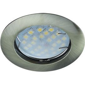 Ecola DL100 MR16 GU5.3 св-к литой Черненая Бронза 24x75 FA1601EFF (10!)