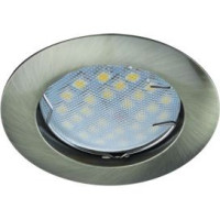 Ecola DL100 MR16 GU5.3 св-к литой Черненая Бронза 24x75 FA1601EFF (10!)