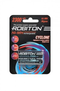 Ак-р Robiton Cyclone One RTU R6 2300mAh 2300MH предзаряж. BL2, 15580