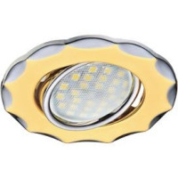 Ecola DH07 MR16 GU5.3 св-к поворот.Звезда Золото/Хром 25x88 FC1602EFS (10!)