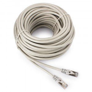 Cablexpert патч-корд FTP cat6, 20м, литой, многожильный (серый)