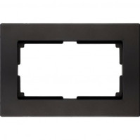 Smartbuy Нептун Рамка двойная пластик черная (SBE-06b-Twin-FR)