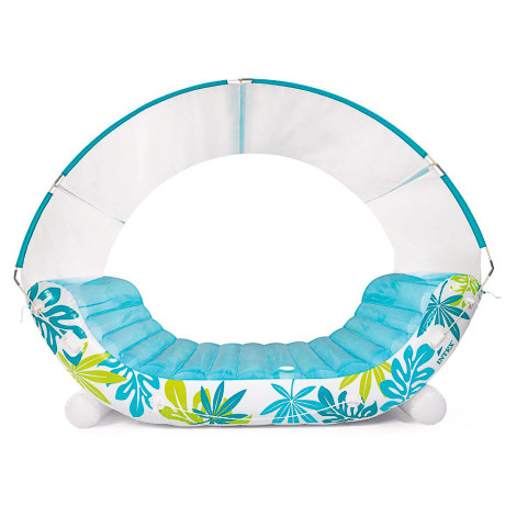 INTEX Матрас-лаундж с навесом, 224x150x165 см, 56294