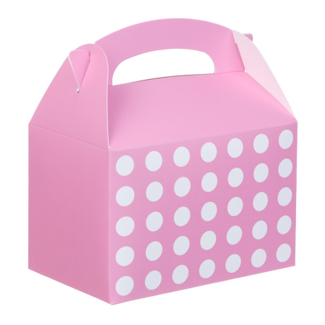 Коробка подарочная, складная, 10х15х10см, круги, 6 цветов