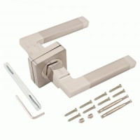PUERTO AL 514-02 SN/NP мат.никель/никель Комплект дверных ручек, ручки 2шт, б/мех.  (20)