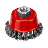 Щетка для УШМ, 75 мм, М14, &quot;чашка&quot;, крученая проволока 0.35 мм Matrix