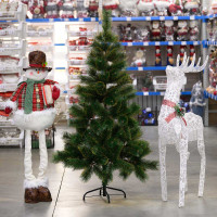 Елка HJ150-82 150см ЗОЛОТО 144ветки мет.подст.