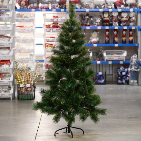 Елка HJ150-82 150см ЗОЛОТО 144ветки мет.подст.