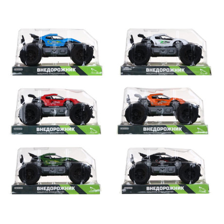 ИГРОЛЕНД Машинка Внедорожник, инерция, 18х10,5х10 см, 6 дизайнов