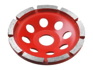 Чашка алмазная шлифовальная по бетону ЗУБР "МАСТЕР" сегментная однорядная, 125мм