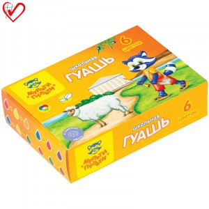 Гуашь Мульти-Пульти "Енот в Греции", 06 цветов, 17,5мл, картон Арт.236499